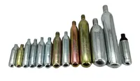 Cartouche de CO2 16g pour gonfleur de pneus, vélo et machine à bulles, cylindre métallique haute pression pour air et gaz