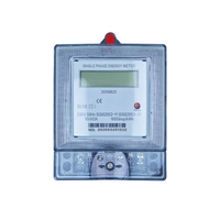 CHRE DDS8825 Meter Listrik Satu Fasa Kelas Akurasi 1.0 10A Nilai Tertentu/40A Arus Maksimum 0-9999.9 kWh
