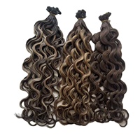 Extensions de cheveux européens à double trame, pointes plates, 100 % cheveux humains Remy, sans perte, longueur personnalisable, balayage rapide