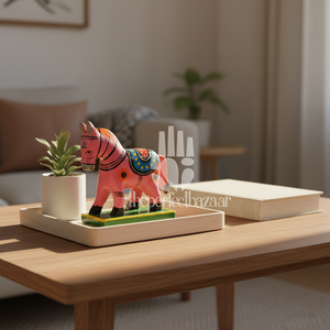 paire de chevaux en bois - Product Image 1