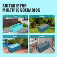 Piscine gonflable de grande taille pour toute la famille, piscine gonflable pliable pour l'extérieur, pour la cour