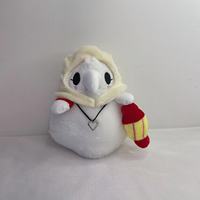 8 pouces mignon halloween en peluche noir blanc corbeau en peluche infirmière peluche poupée jouet steampunk lumineux la peste docteur en peluche