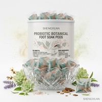 Boules de bain de spa de luxe aux sels d'Epsom et aux extraits botaniques fermentés, aux hamamélis naturel, pour les soins des pieds rafraîchissants, vente en gros