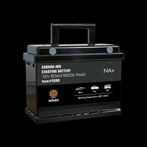 แบตเตอรี่สตาร์ทโซเดียมไอออน ไวร์น 12V 60Ah 1800A CCA เทียบเท่าสำหรับรถยนต์ รถบรรทุก รถ SUV เรือ  ประสิทธิภาพสตาร์ทในสภาพอากาศหนาวจัด - Product Image 3