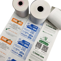 Rollos de Papel Térmico para Recibos de 57 mm x 40 mm con Logotipo Personalizado, Alta Suavidad, Larga Duración, Impresión para Máquinas de Tarjetas de Crédito, Punto de Venta Móvil, PDA