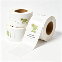 Etiquetas Personalizadas Haoxuan para Empaques de Té, Coloridas, de Película PET Blanca Brillante, Adhesivas e Impresas para Bolsas, Frascos y Cajas