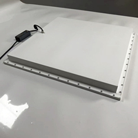 Plafonnier LED étanche 24V DC, ultra-fin IP65, dimmable avec 3 températures de couleur sélectionnables pour l'éclairage commercial