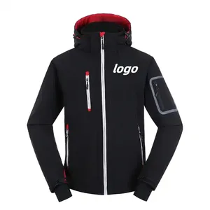 OEM Logo High Quality Work Wear Outdoor Winter Mens Windbreak Puffer Rain Ski Shell Snowboard Waterproof Softshell Jacket