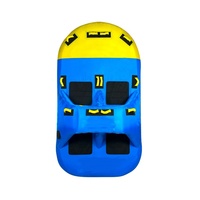 Tube gonflable de remorquage de qualité supérieure en nylon intégral pour 1, 2, 3 ou 4 personnes, idéal pour les sports nautiques