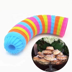 Herramientas para Decorar Pasteles, Herramientas para Hornear en la Cocina, 12 Piezas/Lote, Molde <span class=keywords><strong>de</strong></span> Silicona para Pasteles, Molde 3D para Fondant, Molde para Cupcakes, Molde para Calabaza - Product Image 6