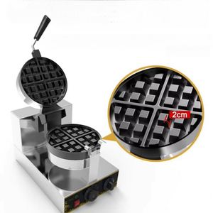Professional Commercial Stainless Steel Surface Non-Stick Mini <b>Waffle</b> <b>Maker</b> Rapid Heat-Up Technology Portable Lightweight Design - Product Image 2