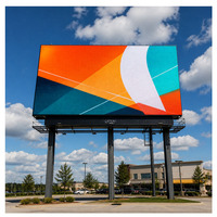 Affichage LED numérique extérieur étanche IP65 pour publicité, écran d'affichage LED extérieur 7680Hz P5.0mm, mur vidéo
