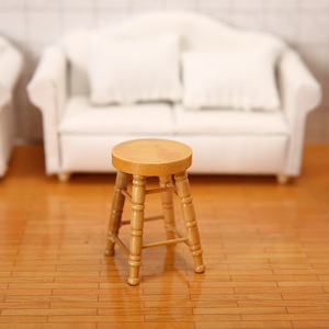 Vente flash : <span class=keywords><strong>Mini</strong></span> chaise en bois, meubles miniatures pour accessoires de maison de poupé<span class=keywords><strong>e</strong></span>, petit canapé, ensemble de bancs, silla pequeña - Product Image 5