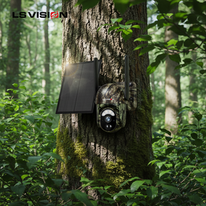 Caméra de chasse sans fil LS VISION 2K 3MP camouflage 4G LTE avec batterie solaire et carte SIM, fabriquée en usine, brevetée - Product Image 1