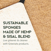 Éponge de cuisine 100 % biodégradable à base de plantes, lot de 12, éponge en fibre de coco, cellulose de pâte de bois, multi-usages pour la vaisselle