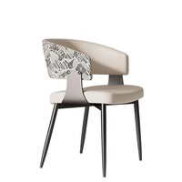 Chaise de salle à manger enveloppante moderne avec rembourrage haut de gamme et support ergonomique pour la maison, le restaurant, l'hôtel, le café