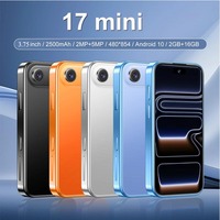 Teléfono Inteligente Android I17 Air Compact con Pantalla de 3.75 Pulgadas, 2GB de RAM, 16GB de ROM, Cámara Dual, Doble SIM, Portátil, Mini