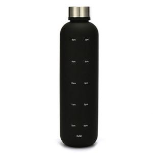 Botellas Deportivas de Plástico Esmerilado de Doble Pared, 32 oz/1000 ml, Libres de BPA, Antiderrames, con Marcador de Tiempo, Estilo Minimalista para Beber Directamente - Product Image 3