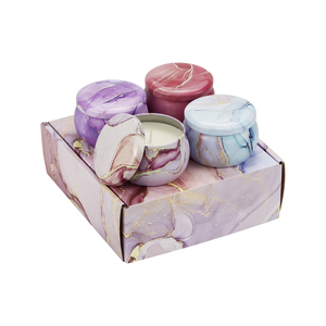 Velas Aromáticas con Lazo, Aceite Esencial para Aliviar el Estrés, Juego <span class=keywords><strong>de</strong></span> Velas Aromáticas <span class=keywords><strong>de</strong></span> Soja con Aroma a Lavanda - Product Image 4