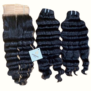 ชุดผม Cloudy Hair Collection ผมเวอร์จินเวียดนามแท้แบบเรมี่  จัดเรียงเกล็ดผมอย่างดี  แบบลอน  พร้อมแผ่นปิดผม 4x4 2x6 5x5 13x4 13x6 6x6 สำหรับต่อผมด้วยเครื่องแบบคู่ - Product Image 1