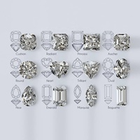 Toptan Küçük Boy Laboratuvarda Yetiştirilmiş Elmas Gevşek Baget DEF VVS 1MM 2MM 2.5MM 3MM 1 MM *4MM Laboratuvarda Yetiştirilmiş Mele Elmaslar