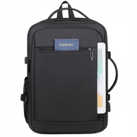 Mochila para Hombre y Mujer, Mochila para Portátil con USB, para Estudiantes, Viajes, Negocios, Impermeable, Mochilas Escolares con Logo