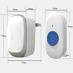 Système d'alerte domestique étanche IP68, bouton d'appel d'urgence SOS pour les personnes âgées, sonnette de porte pour patients, téléavertisseur sans fil pour les aidants - Product Image 1