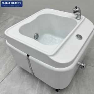 Bassin de pédicure de luxe portable, équipement de salon de manucure, <span class=keywords><strong>spa</strong></span> de massage à remous, bassin de pédicure avec lumière LED - Product Image 3