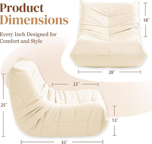 Luxury Accent <b>Chair</b> Button-Tufted Detail <b>White</b> Corduroy Comfy <b>Chair</b> Living Room Furniture 1pc - Product Image 4