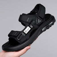 Sandales plates décontractées pour hommes, été, extérieur, antidérapantes, conduite, semelle épaisse, coussin d'air, plage, pour adolescents, marque OEM, modèle JJ0010