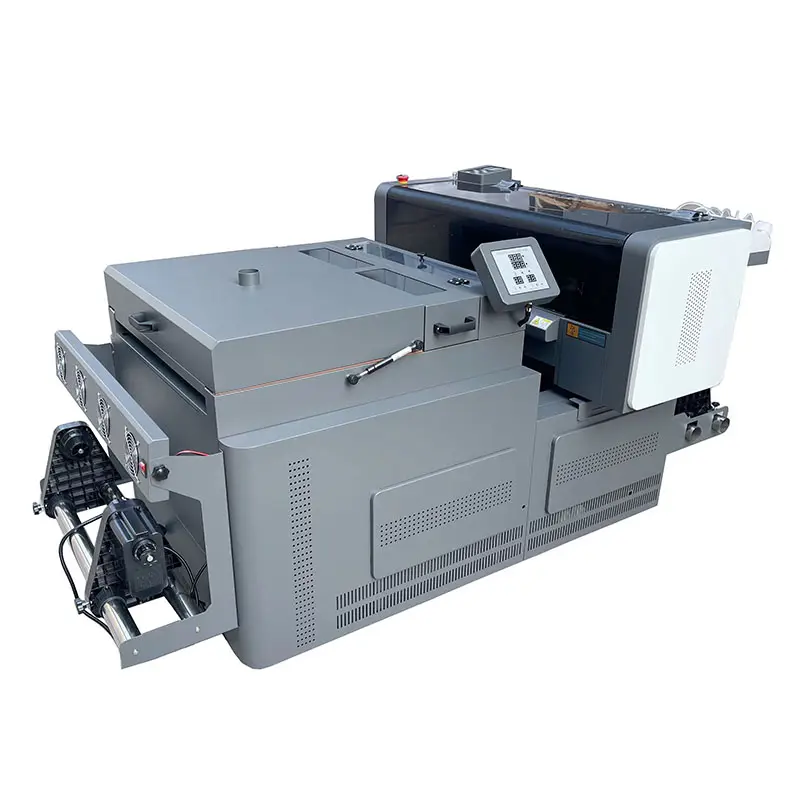 Stampante a doppia testa a4 pet film stampanti dtf stampa macchina da stampa 30cm doppia stampante xp600 dtf a3 con polvere da forno che agita epson l1800