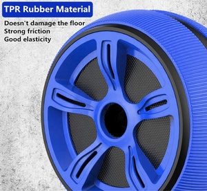 Ab Wheel Abdominal Lumbar Exercise with Extra Thick <strong>Knee</strong> Pad Mat EVA Foam TPR Unisex Workout Fitness <strong>Exerciser</strong> - Product Image 5