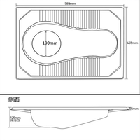 WC sans eau en acier inoxydable 304, cuvette de toilette à poser au sol, anti-odeurs, WC écologique pour projets sanitaires publics, OEM