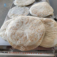 Ligne de production entièrement automatique de pâte à lavash, de tortillas de maïs, avec presse à roti et chapati motorisée