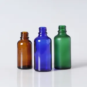 Garrafa de vidro luxuosa para spray de óleo essencial com tampa de névoa de 30ml, 50ml e 100ml