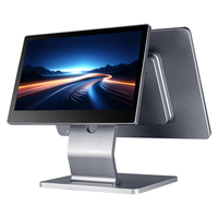 Terminal de point de vente tout-en-un Windows 15,6 pouces, résolution 1920x1080, Wi-Fi 6, 8 Go/128 Go, caisse enregistreuse pour restaurant, écran de vente au détail