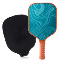 Ensemble de raquettes de pickleball en fibre de verre et carbone avec noyau en nid d'abeille OEM, avec sac à fermeture éclair pour enfants et adultes
