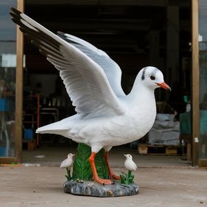 Mô phỏng cao Kích thước cuộc sống hiện đại thép animatronic Pigeon điêu khắc cho trong nhà/ngoài trời sử dụng phiêu lưu công viên sân bay công cộng nhà - Product Image 3