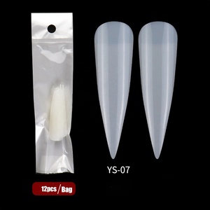 Puntas <span class=keywords><strong>de</strong></span> <span class=keywords><strong>Uñas</strong></span> Extra Largas Tipo Ataúd 2026, Sin Curva C, Stiletto, Transparentes, <span class=keywords><strong>de</strong></span> Gel ABS, Venta al Por Mayor - Product Image 4