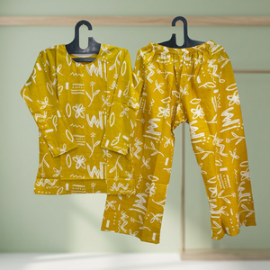 Conjunto de 2 Piezas para Mujer, Estampado Floral Étnico, Top y Pantalón con Bordado, Tela 100% Algodón, Transpirable - Product Image 3
