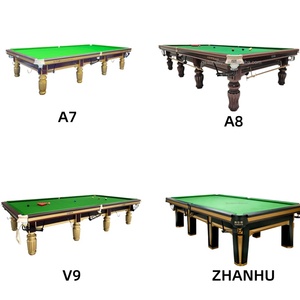 Table de billard d'<span class=keywords><strong>occasion</strong></span> en bois Sundays avec jeu complet de billes, personnalisable pour une utilisation en salle à manger - Product Image 1