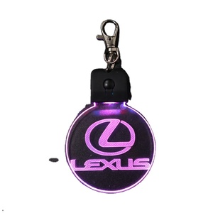 7 màu sắc có thể thay đổi LED Acrylic keyrings cho quảng cáo giá rẻ xe logo Keychain cho <span class=keywords><strong>Lexus</strong></span> - Product Image 1