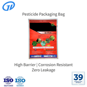 Sac d'emballage personnalisé ISO9001 haute barrière multicouche composite à faible teneur en COV, anti-fuite pour herbicide liquide CE - Product Image 1