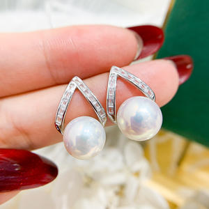 Base Vacía para Accesorios de Perlas DIY en Plata S925, Modelo 9323, Estilo Moderno, Colgante para Pendientes, Joyería de Cristal Elegante para Amantes del Estilo - Product Image 3