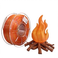 Perleffekt Orange zu Gelb Verlauf PLA 3D-Druckmaterial für Flammenmodelle und Dekorative Handwerksarbeiten