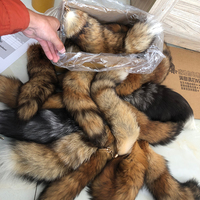 Vente en gros de grandes queues de renard véritable teintées et duveteuses de 16 à 18 pouces pour porte-clés