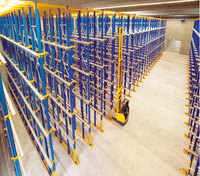 Étagères de stockage d'entrepôt robustes en acier, revêtement poudré, réglables, anti-corrosion, avec étagères pour le rangement