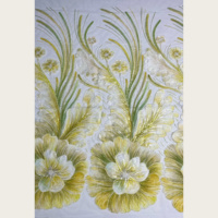 Tissu formel éthéré et frais en tulle transparent à cinq couches, orné de volants, de pivoines 3D, de motifs de vigne de phénix, de perles multiples et de paillettes