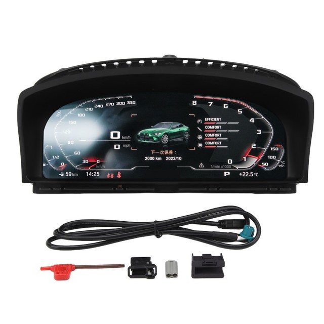 Car Digital Cluster Instrument LCD Dashboard Speedmeters Display Instrument Dash Cluster Monitor for 7 Series E65 E66