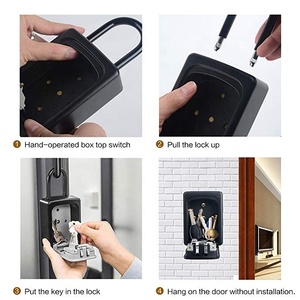 CH-802 Wholesale High <strong>Safety</strong> Lock <strong>Box</strong> for <strong>Keys</strong> Storage <strong>Key</strong> <strong>Box</strong> Wall Keybox <strong>Key</strong> Safe Lock <strong>Box</strong> - Product Image 4